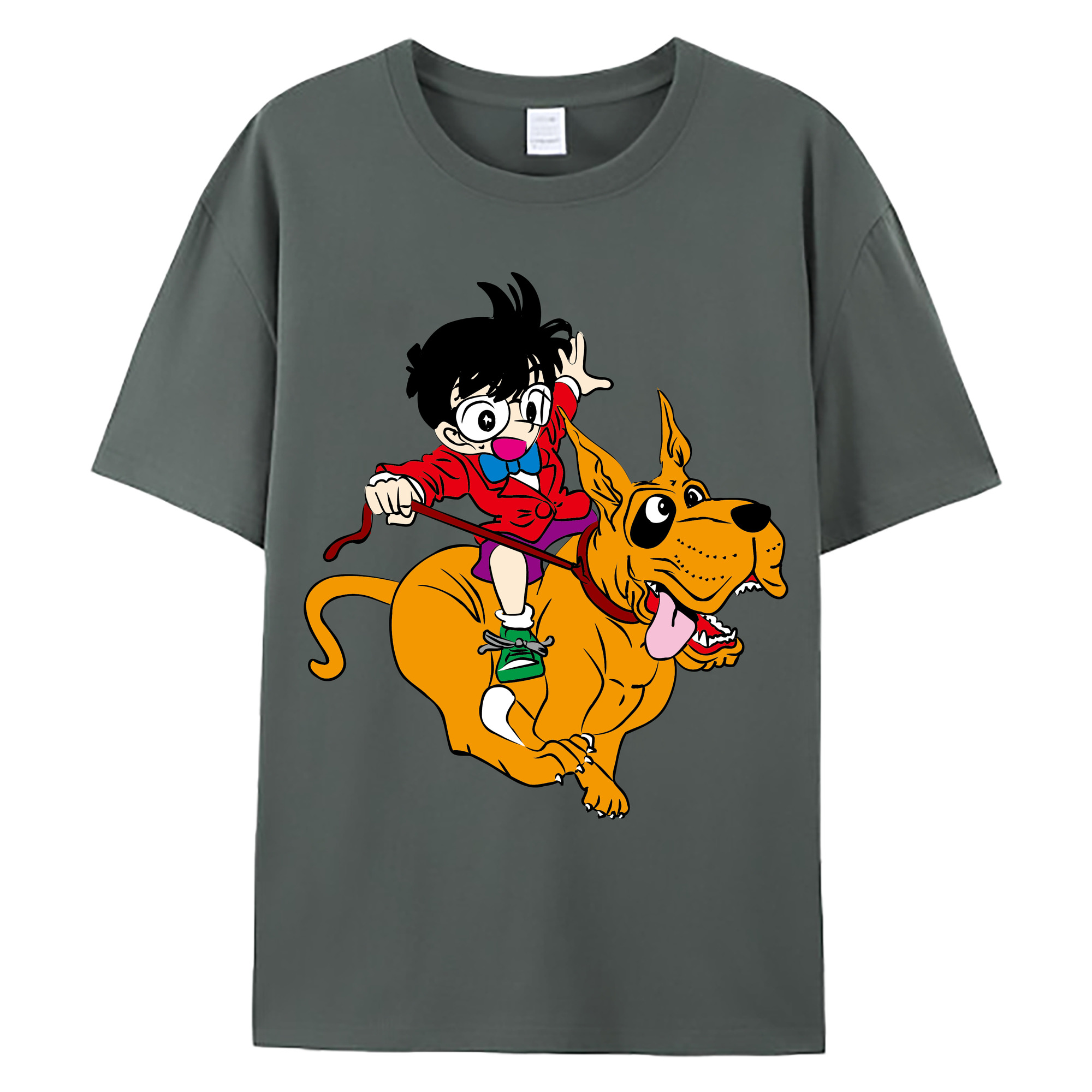 （画像用） 名探偵コナン 江戸川 コナン Detective Conan Conan Edogawa 綿100％ メンズ半袖Tシャツ｜肌触りやわらか＆通気性
